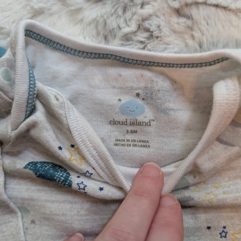Cloud Island 3-6 Month Baby Bundle Blue Space Green - Picture 5 of 6
